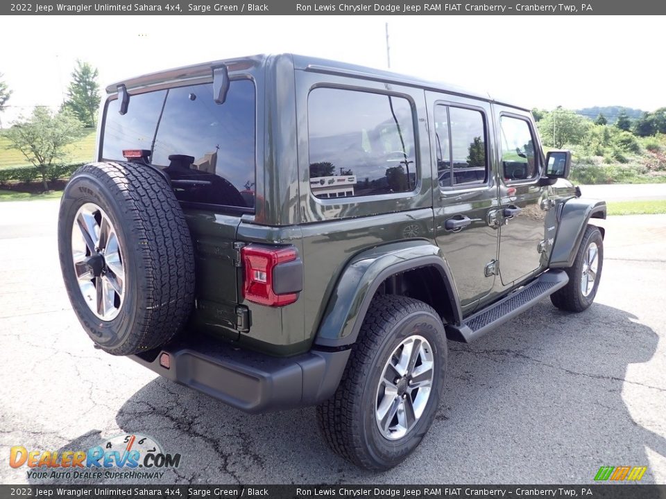 2022 Jeep Wrangler Unlimited Sahara 4x4 Sarge Green / Black Photo #5