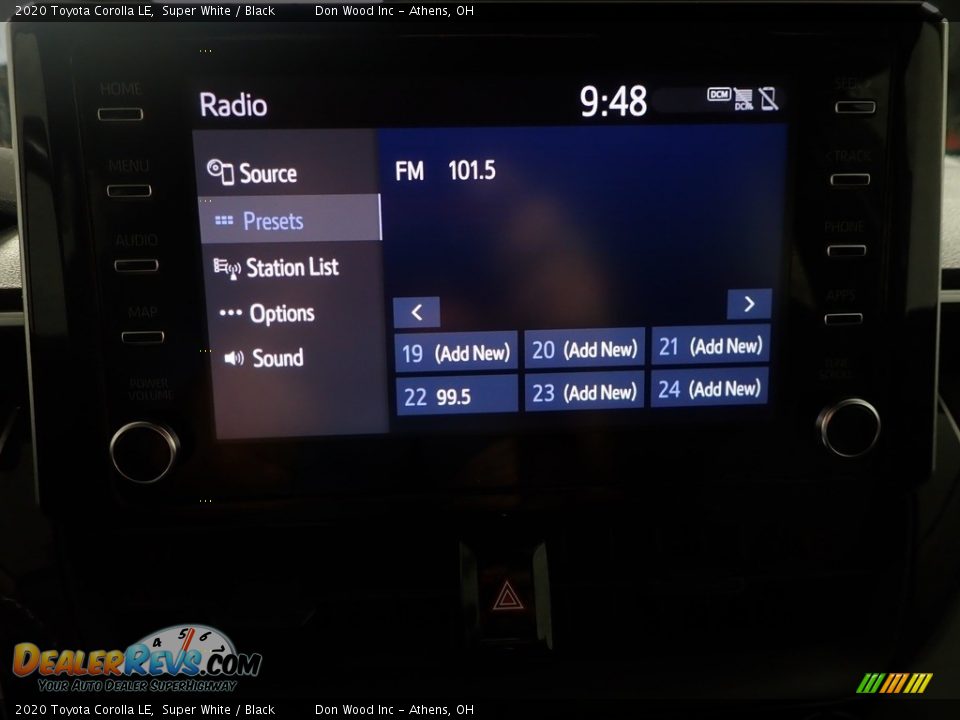 2020 Toyota Corolla LE Super White / Black Photo #26