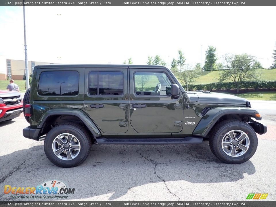 2022 Jeep Wrangler Unlimited Sahara 4x4 Sarge Green / Black Photo #6