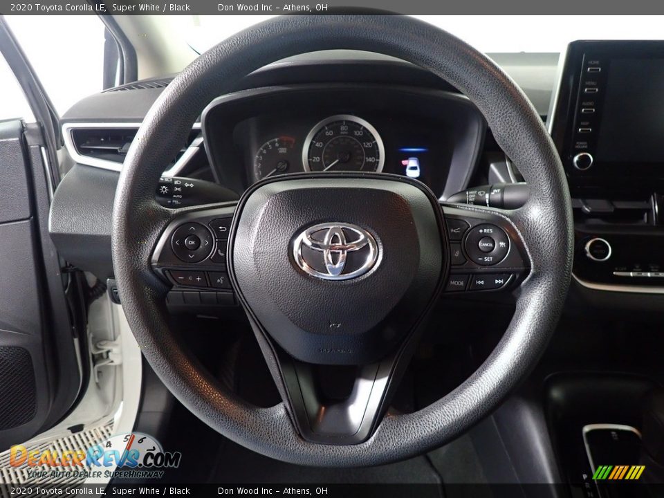 2020 Toyota Corolla LE Super White / Black Photo #27