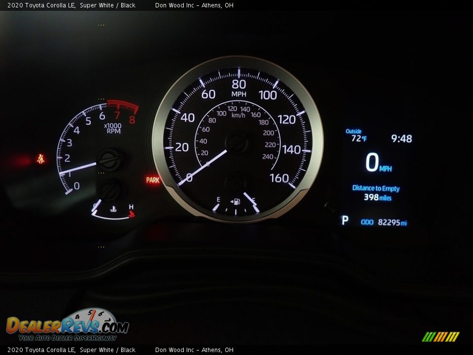 2020 Toyota Corolla LE Super White / Black Photo #28