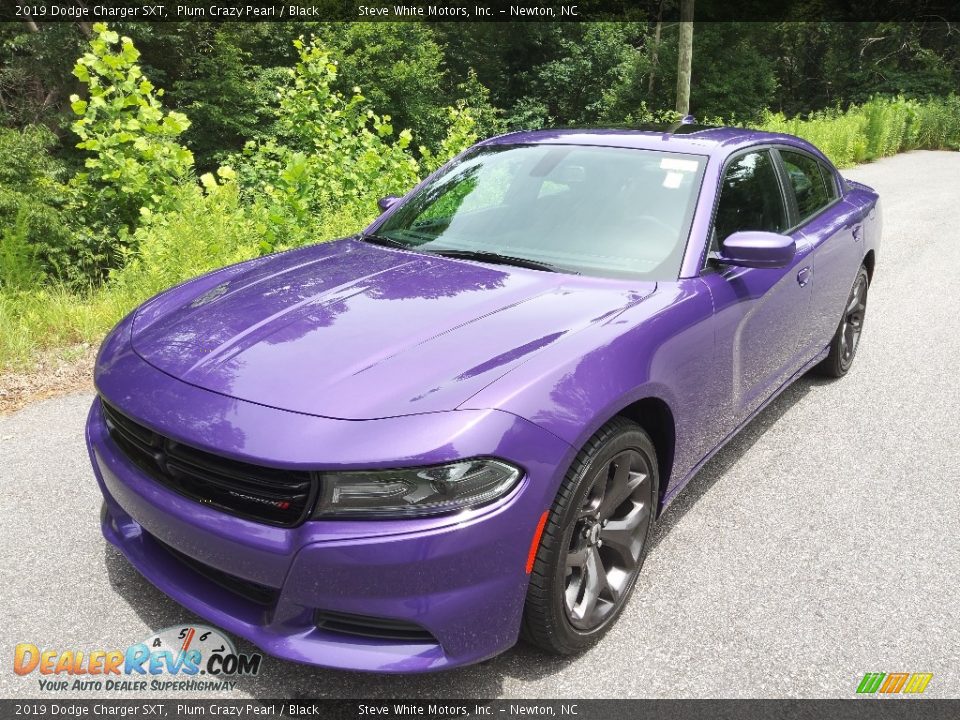 2019 Dodge Charger SXT Plum Crazy Pearl / Black Photo #2