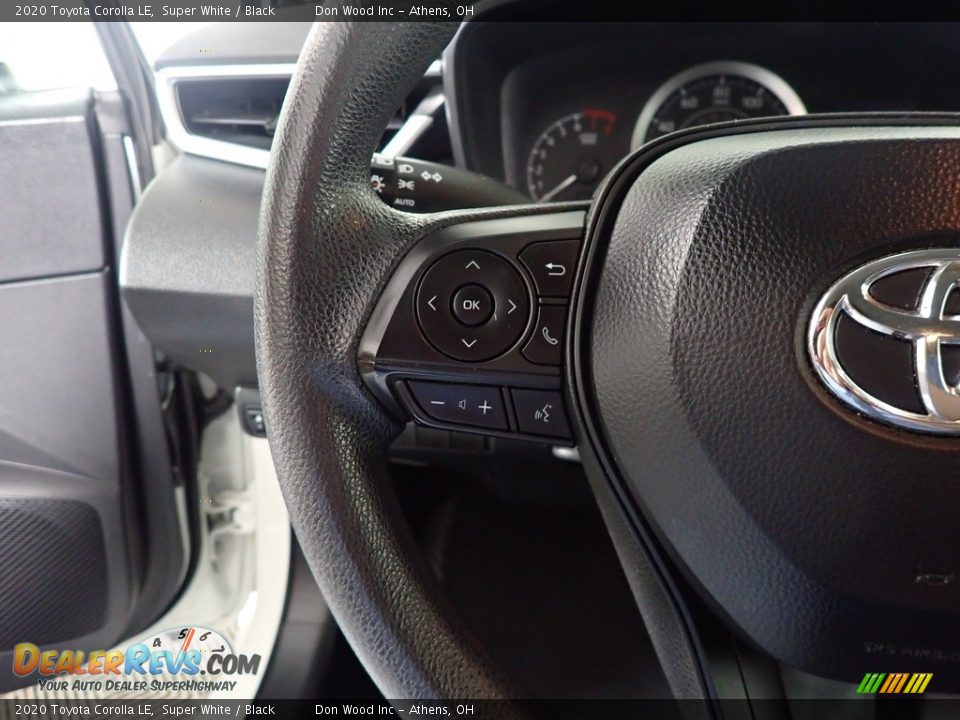 2020 Toyota Corolla LE Super White / Black Photo #29
