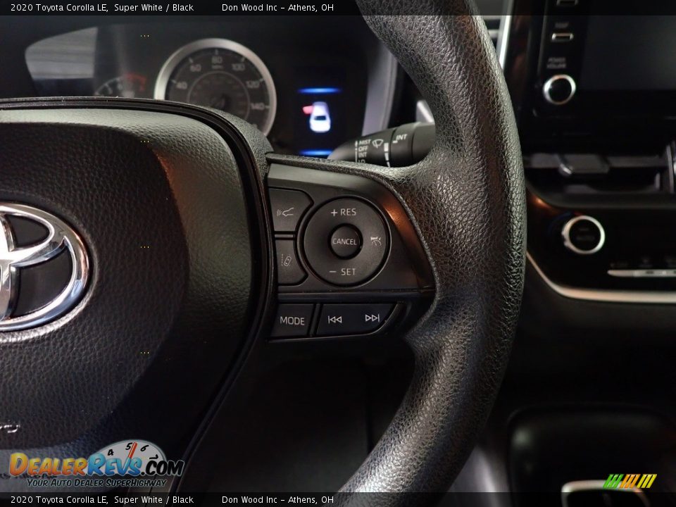2020 Toyota Corolla LE Super White / Black Photo #30