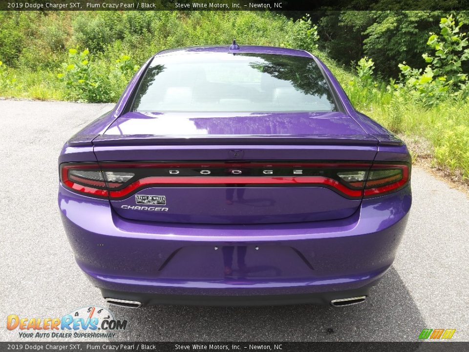 2019 Dodge Charger SXT Plum Crazy Pearl / Black Photo #7