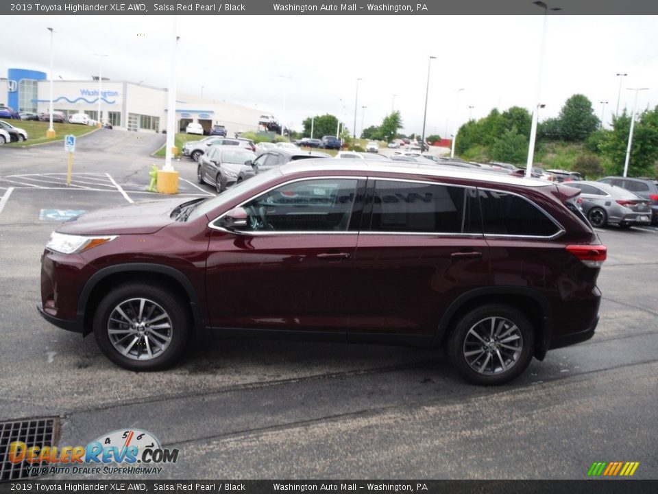 2019 Toyota Highlander XLE AWD Salsa Red Pearl / Black Photo #7