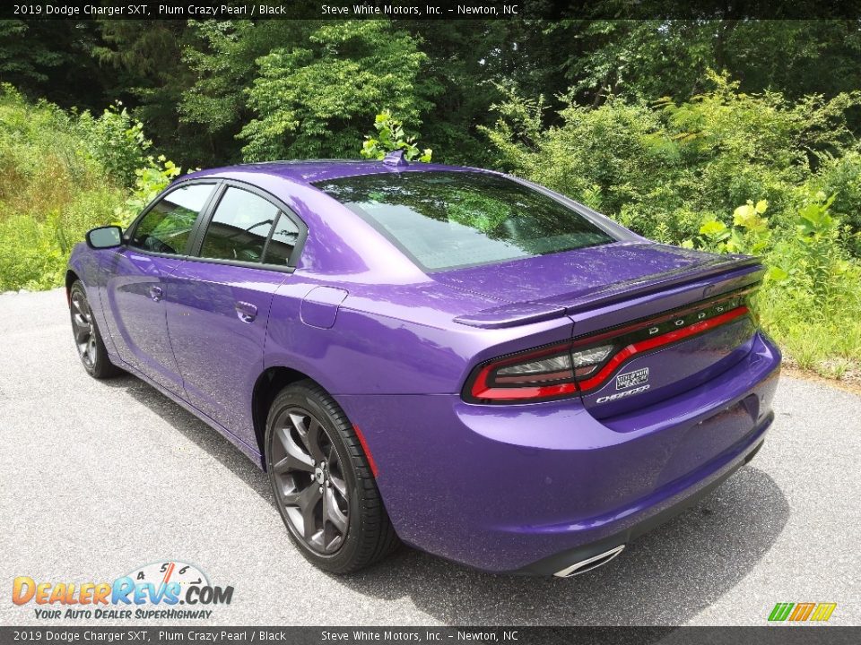 2019 Dodge Charger SXT Plum Crazy Pearl / Black Photo #8