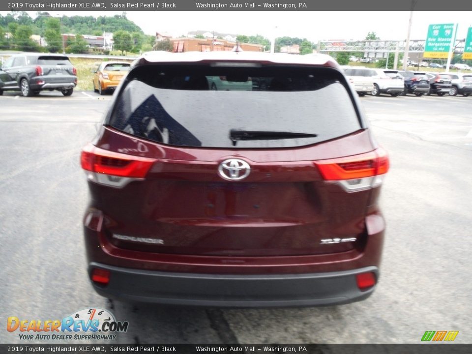 2019 Toyota Highlander XLE AWD Salsa Red Pearl / Black Photo #9