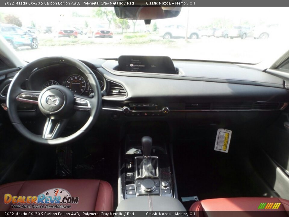 2022 Mazda CX-30 S Carbon Edition AWD Polymetal Gray Metallic / Red Photo #3