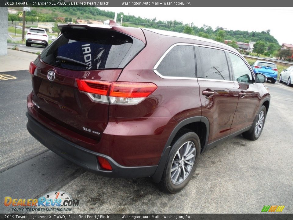 2019 Toyota Highlander XLE AWD Salsa Red Pearl / Black Photo #10