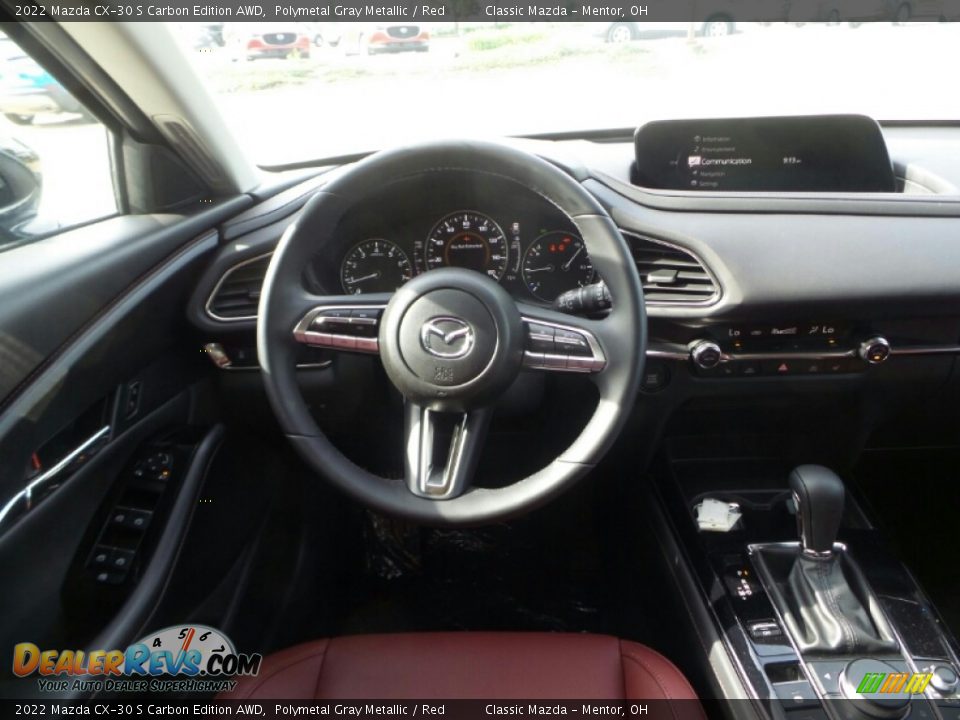 2022 Mazda CX-30 S Carbon Edition AWD Polymetal Gray Metallic / Red Photo #4