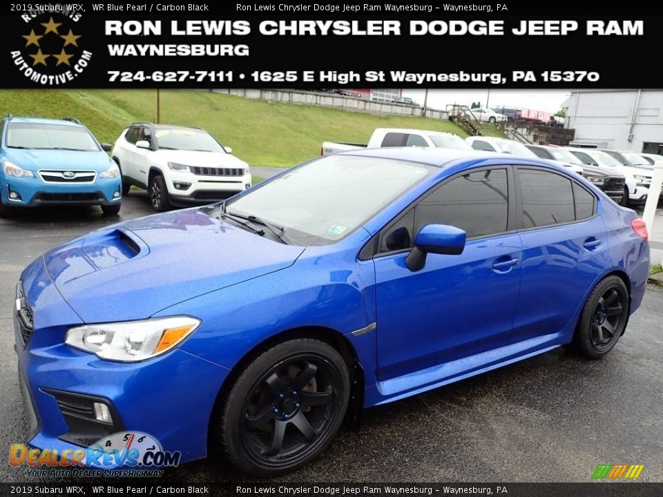 2019 Subaru WRX WR Blue Pearl / Carbon Black Photo #1