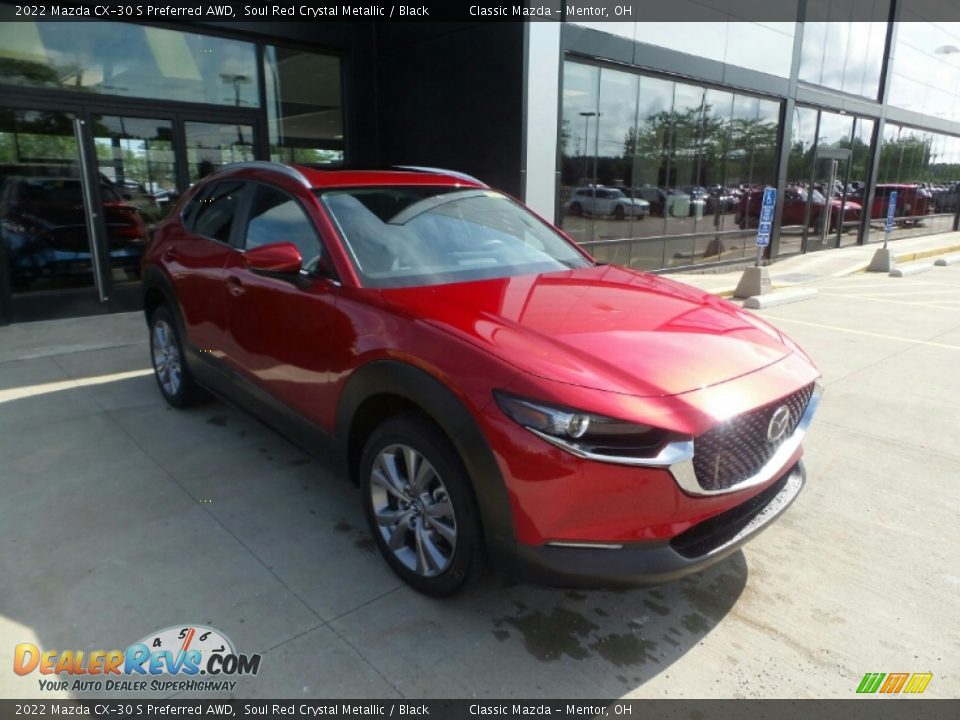 2022 Mazda CX-30 S Preferred AWD Soul Red Crystal Metallic / Black Photo #1
