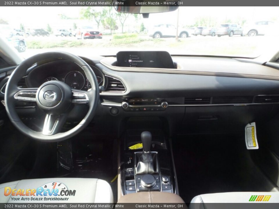 2022 Mazda CX-30 S Premium AWD Soul Red Crystal Metallic / White Photo #3