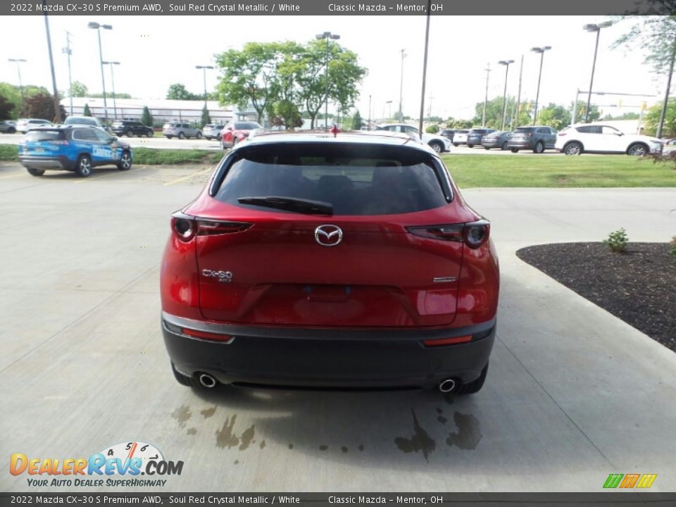 2022 Mazda CX-30 S Premium AWD Soul Red Crystal Metallic / White Photo #5