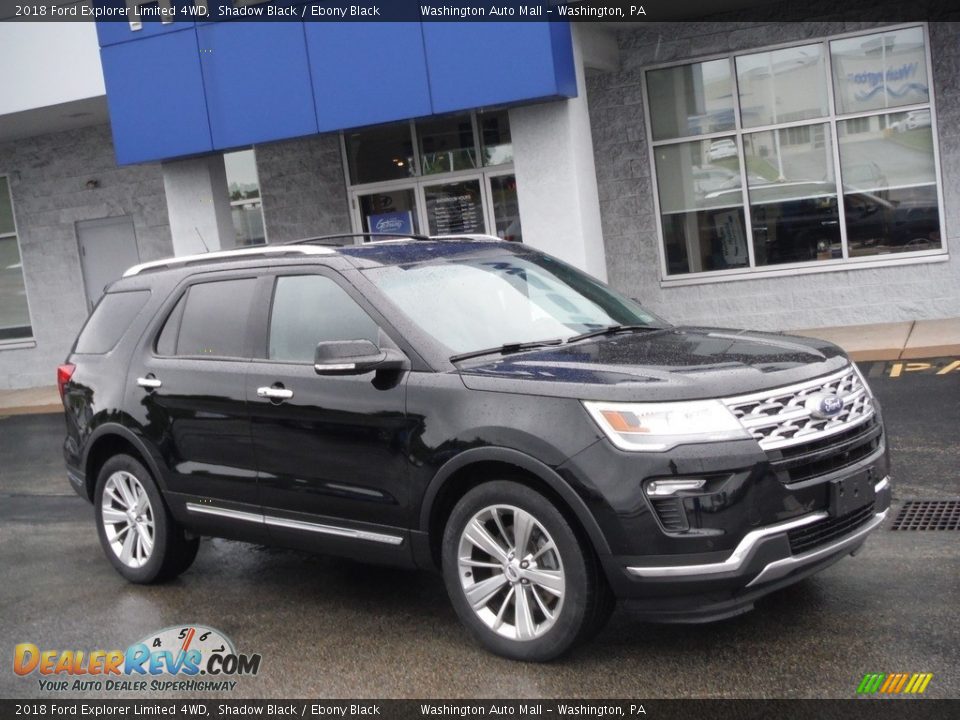 2018 Ford Explorer Limited 4WD Shadow Black / Ebony Black Photo #1