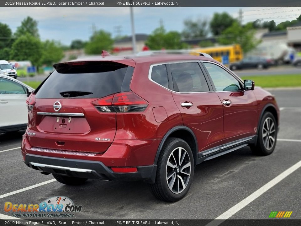 2019 Nissan Rogue SL AWD Scarlet Ember / Charcoal Photo #6