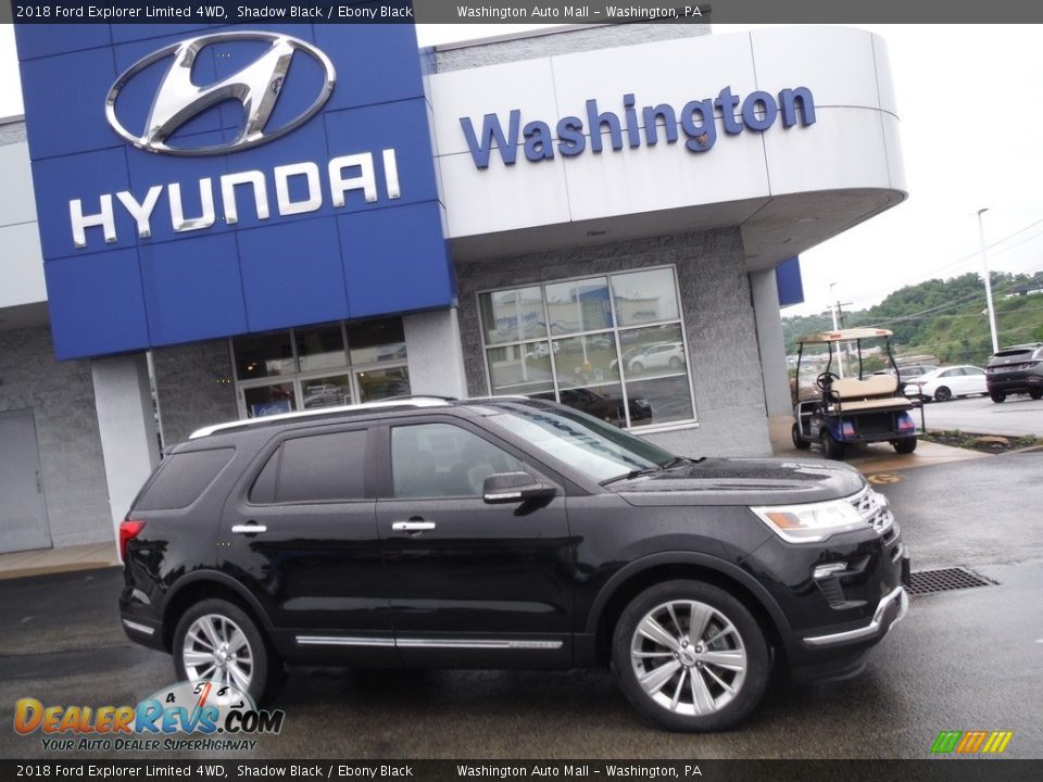 2018 Ford Explorer Limited 4WD Shadow Black / Ebony Black Photo #2