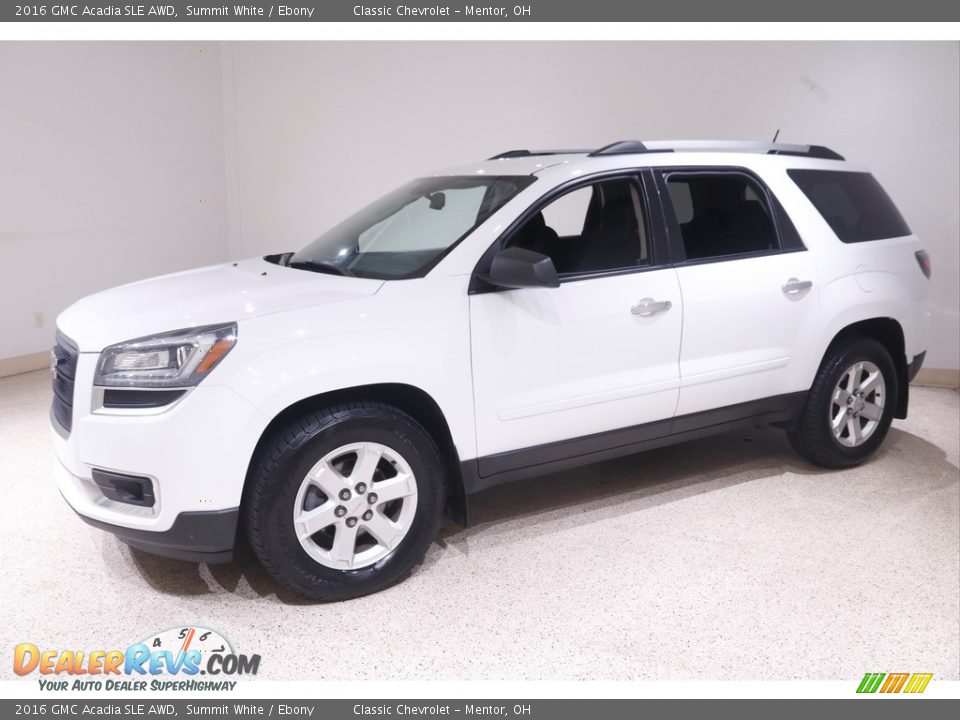 2016 GMC Acadia SLE AWD Summit White / Ebony Photo #3