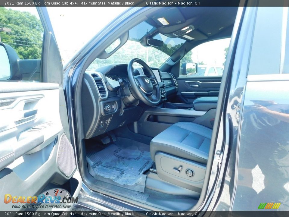 2021 Ram 1500 Big Horn Quad Cab 4x4 Maximum Steel Metallic / Black Photo #7