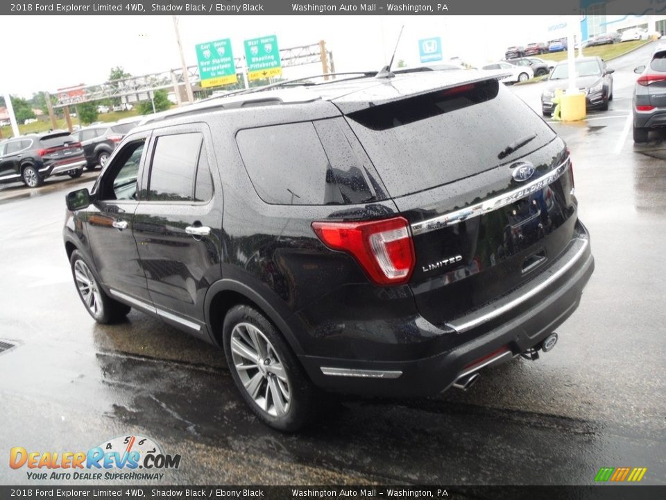 2018 Ford Explorer Limited 4WD Shadow Black / Ebony Black Photo #8