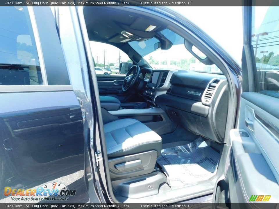 2021 Ram 1500 Big Horn Quad Cab 4x4 Maximum Steel Metallic / Black Photo #8