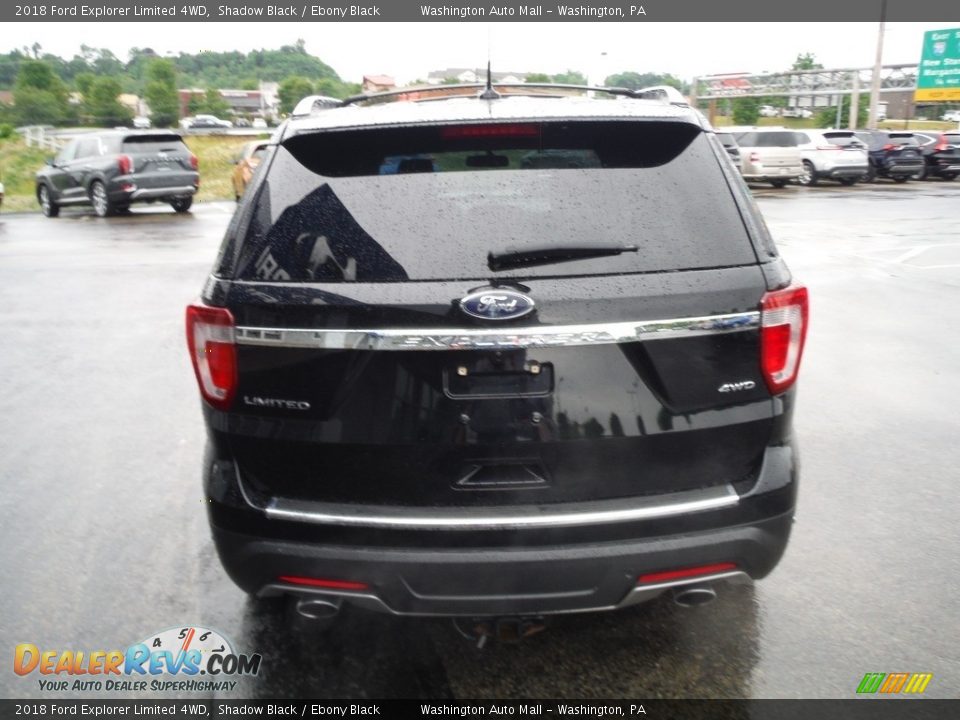 2018 Ford Explorer Limited 4WD Shadow Black / Ebony Black Photo #9