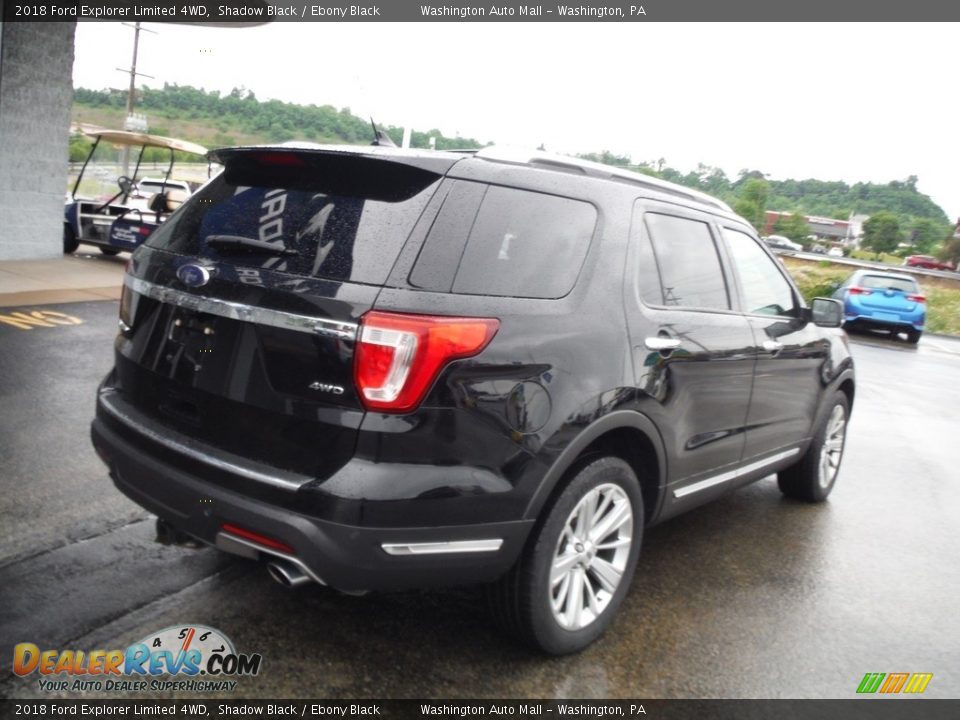 2018 Ford Explorer Limited 4WD Shadow Black / Ebony Black Photo #10