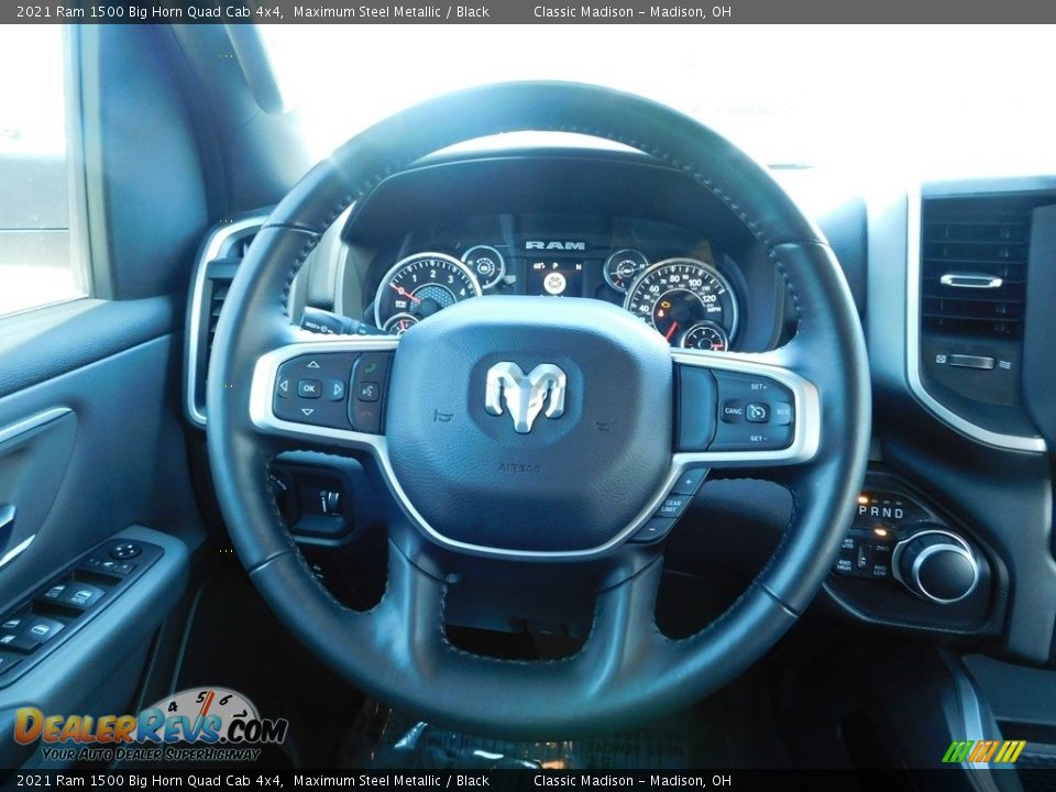2021 Ram 1500 Big Horn Quad Cab 4x4 Maximum Steel Metallic / Black Photo #10