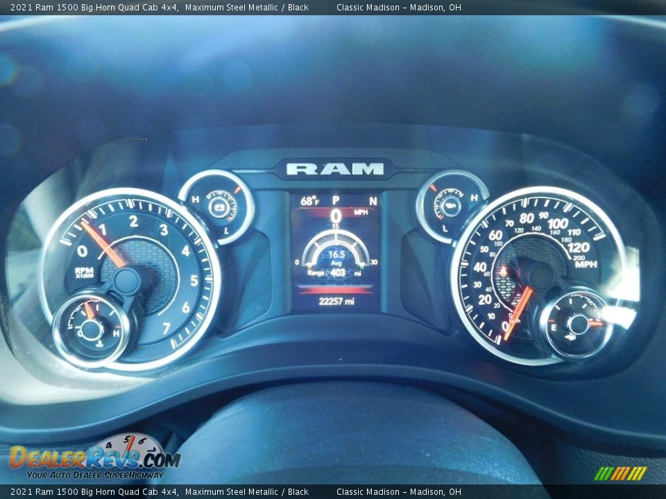 2021 Ram 1500 Big Horn Quad Cab 4x4 Maximum Steel Metallic / Black Photo #11