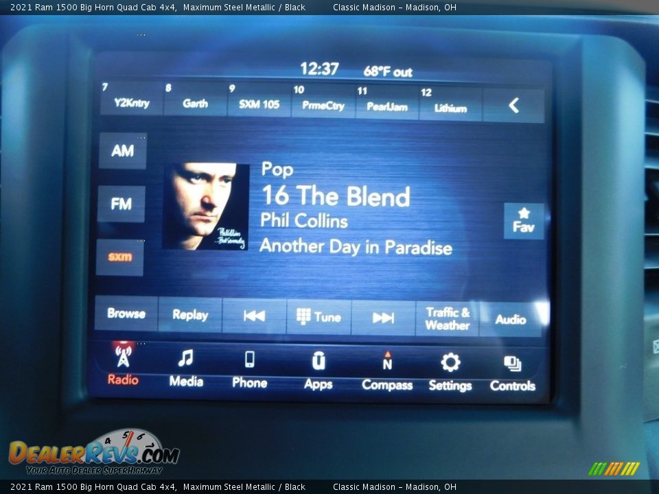 2021 Ram 1500 Big Horn Quad Cab 4x4 Maximum Steel Metallic / Black Photo #13