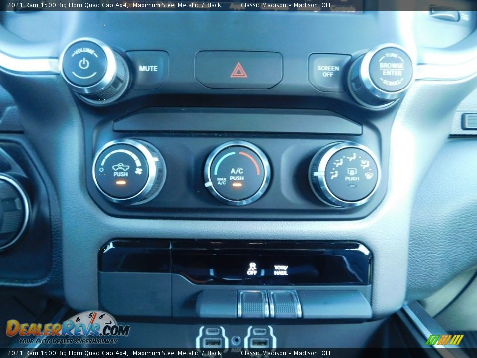 2021 Ram 1500 Big Horn Quad Cab 4x4 Maximum Steel Metallic / Black Photo #14