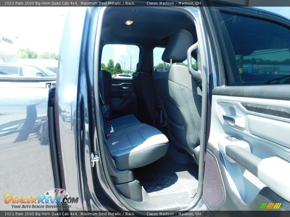 2021 Ram 1500 Big Horn Quad Cab 4x4 Maximum Steel Metallic / Black Photo #17