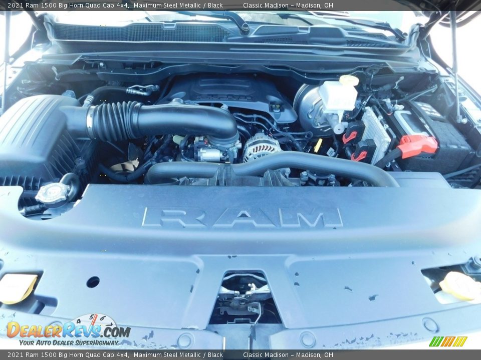2021 Ram 1500 Big Horn Quad Cab 4x4 Maximum Steel Metallic / Black Photo #19