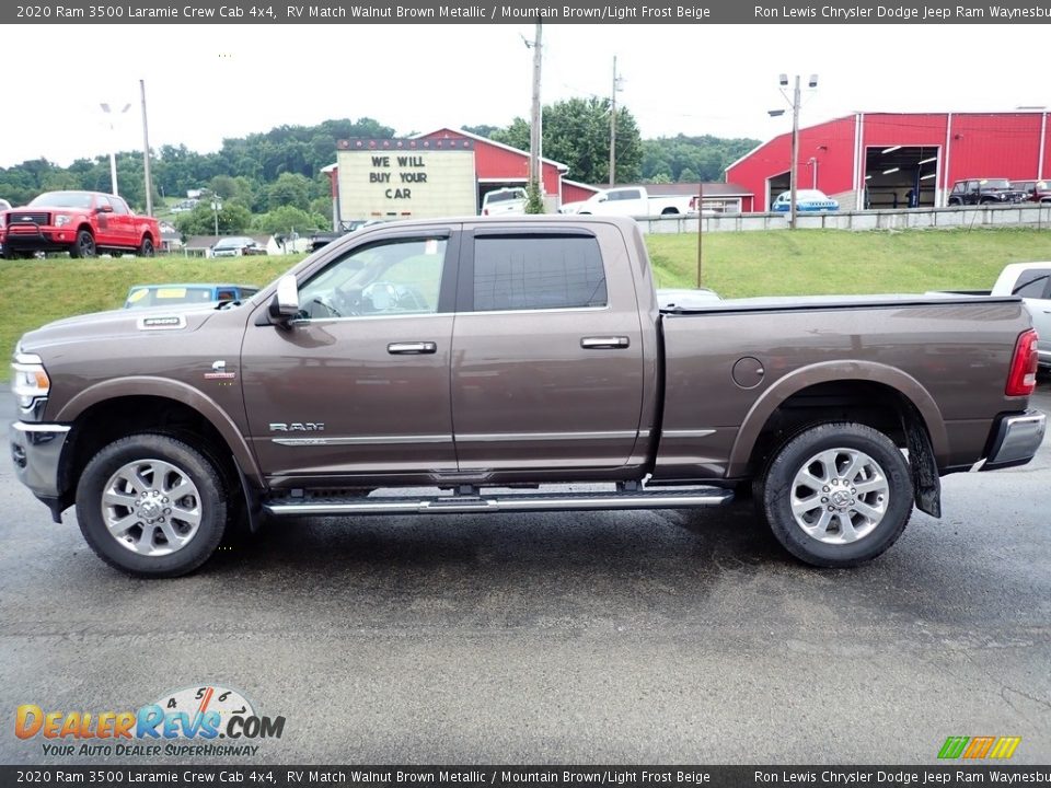 RV Match Walnut Brown Metallic 2020 Ram 3500 Laramie Crew Cab 4x4 Photo #2