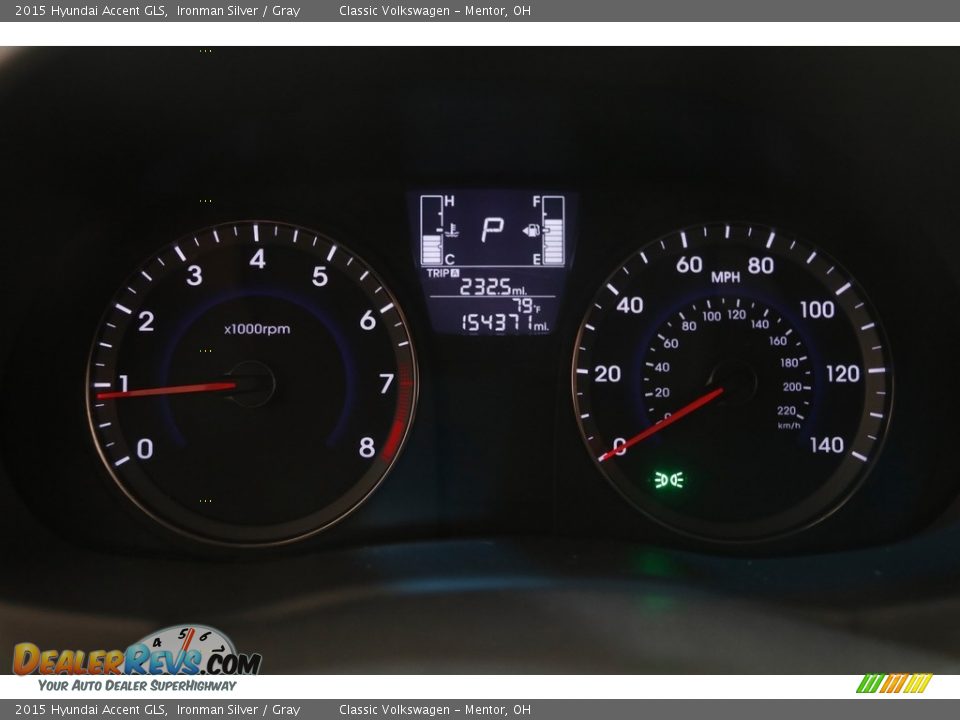 2015 Hyundai Accent GLS Gauges Photo #8