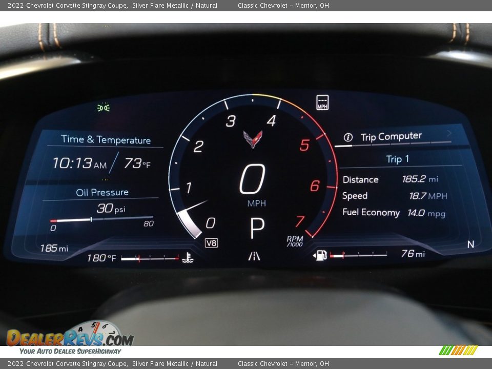 2022 Chevrolet Corvette Stingray Coupe Gauges Photo #10