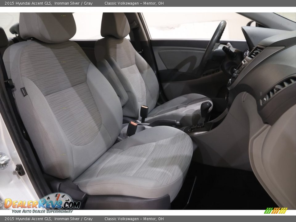 2015 Hyundai Accent GLS Ironman Silver / Gray Photo #12