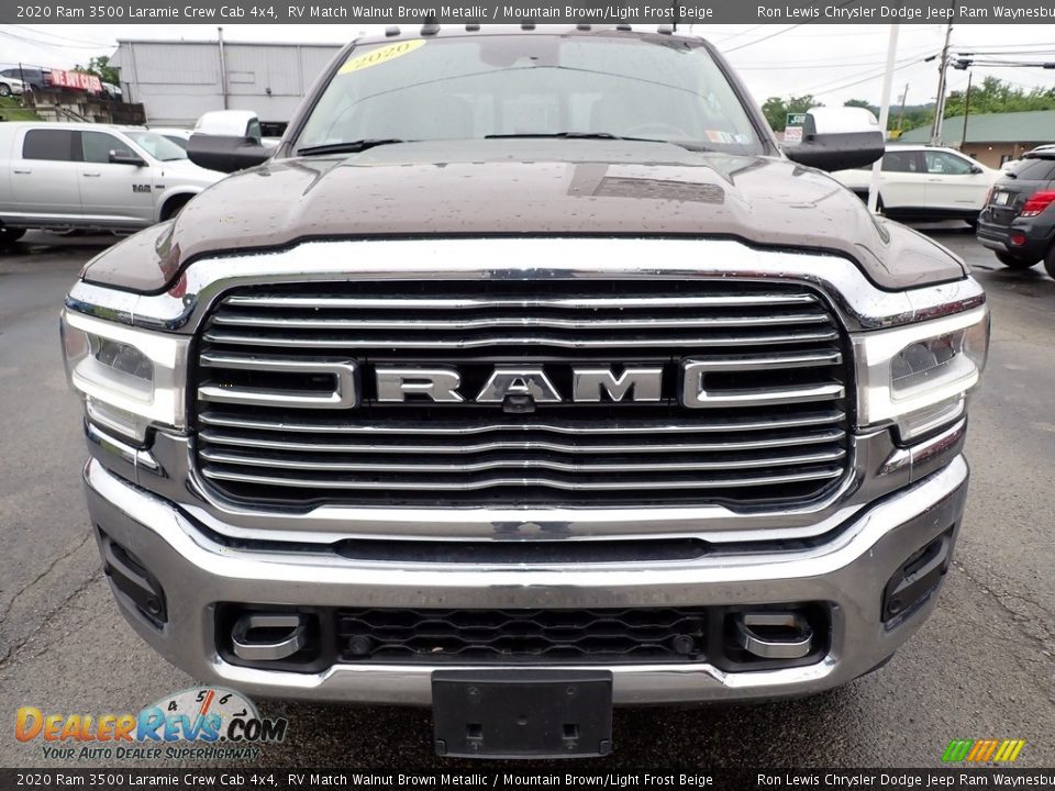 2020 Ram 3500 Laramie Crew Cab 4x4 RV Match Walnut Brown Metallic / Mountain Brown/Light Frost Beige Photo #9