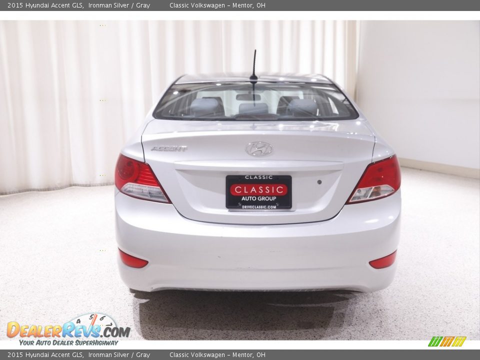 2015 Hyundai Accent GLS Ironman Silver / Gray Photo #15