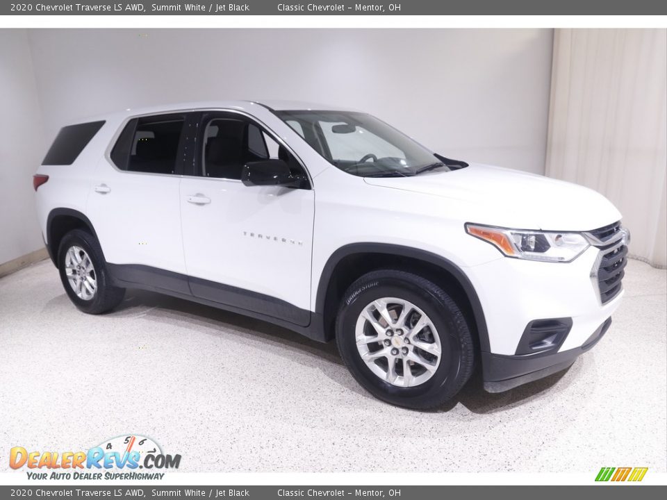 2020 Chevrolet Traverse LS AWD Summit White / Jet Black Photo #1