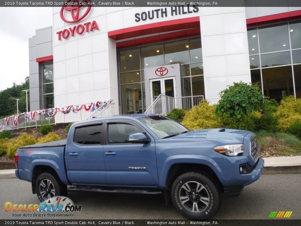 2019 Toyota Tacoma TRD Sport Double Cab 4x4 Cavalry Blue / Black Photo #2
