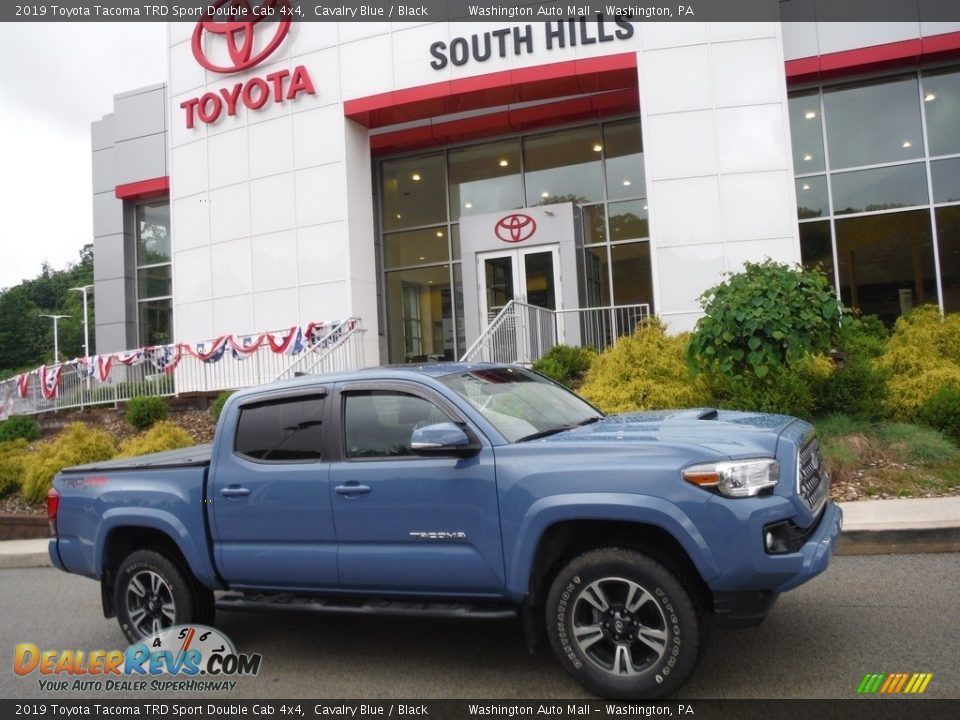 2019 Toyota Tacoma TRD Sport Double Cab 4x4 Cavalry Blue / Black Photo #2