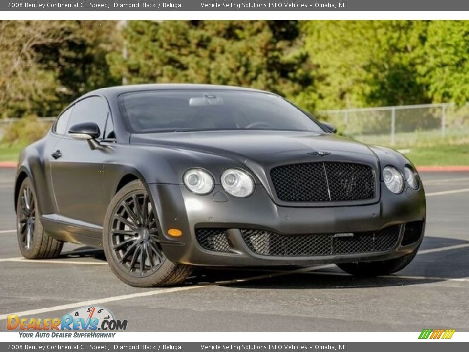 2008 Bentley Continental GT Speed Diamond Black / Beluga Photo #1