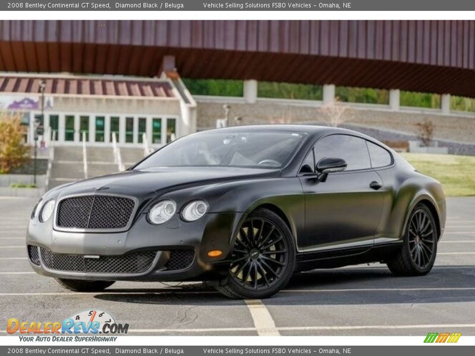 2008 Bentley Continental GT Speed Diamond Black / Beluga Photo #2