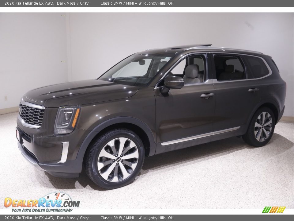 2020 Kia Telluride EX AWD Dark Moss / Gray Photo #3