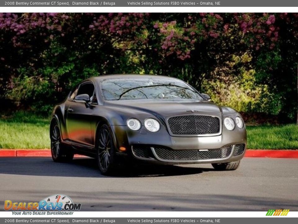 2008 Bentley Continental GT Speed Diamond Black / Beluga Photo #3