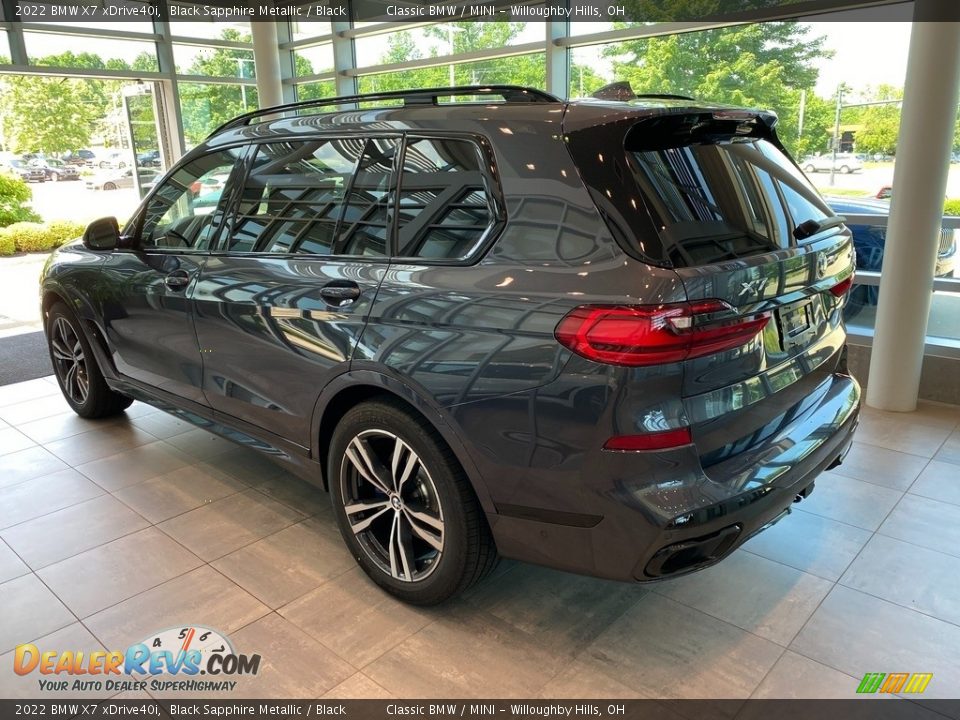 2022 BMW X7 xDrive40i Black Sapphire Metallic / Black Photo #2