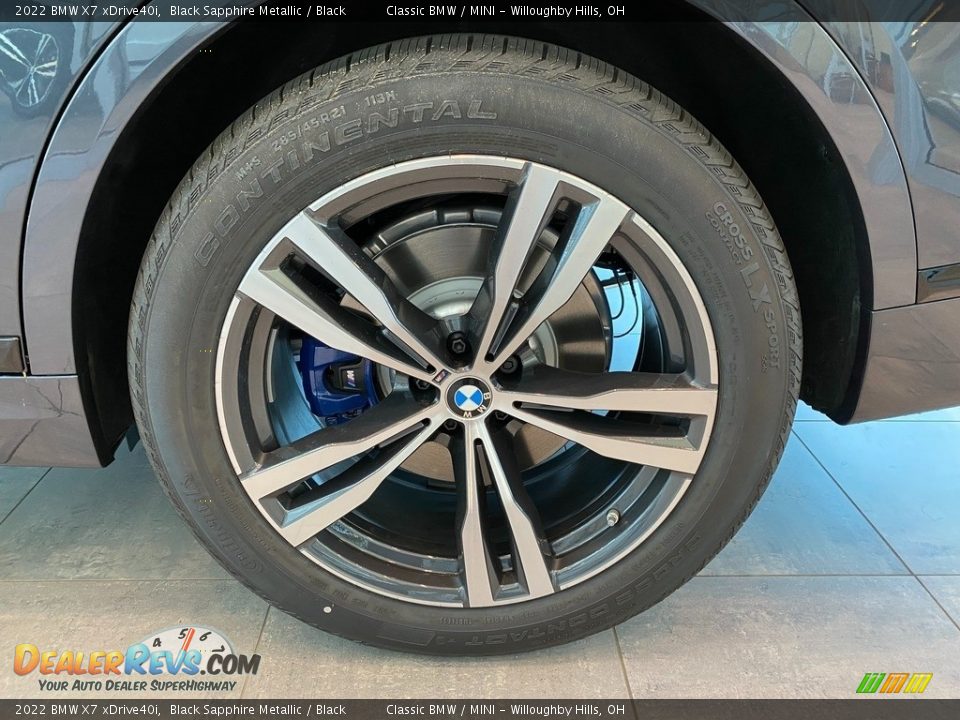 2022 BMW X7 xDrive40i Black Sapphire Metallic / Black Photo #3
