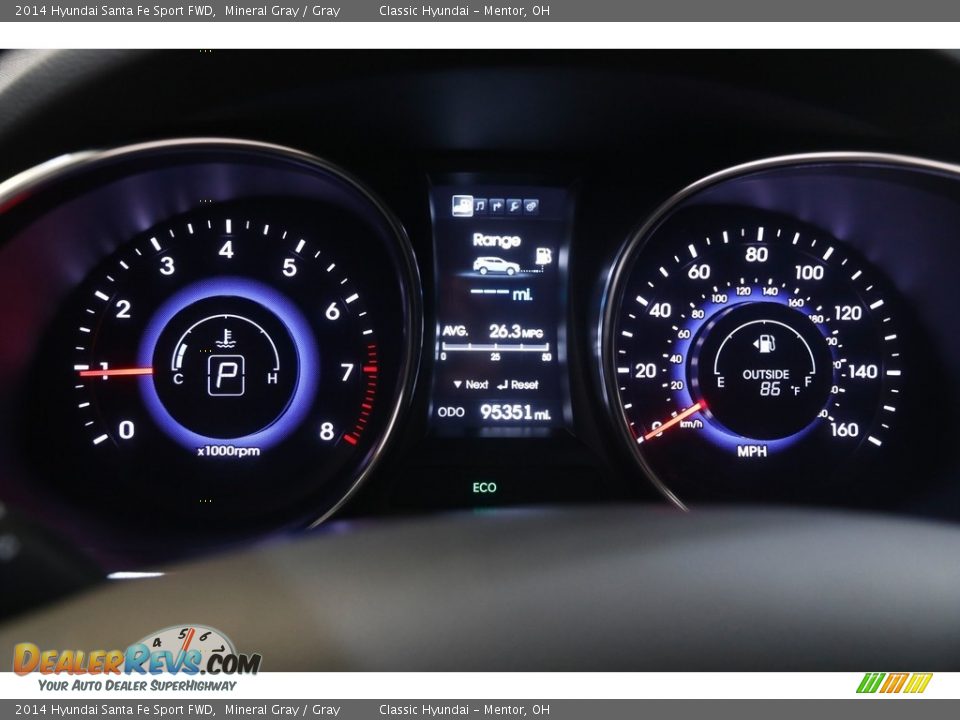 2014 Hyundai Santa Fe Sport FWD Mineral Gray / Gray Photo #8